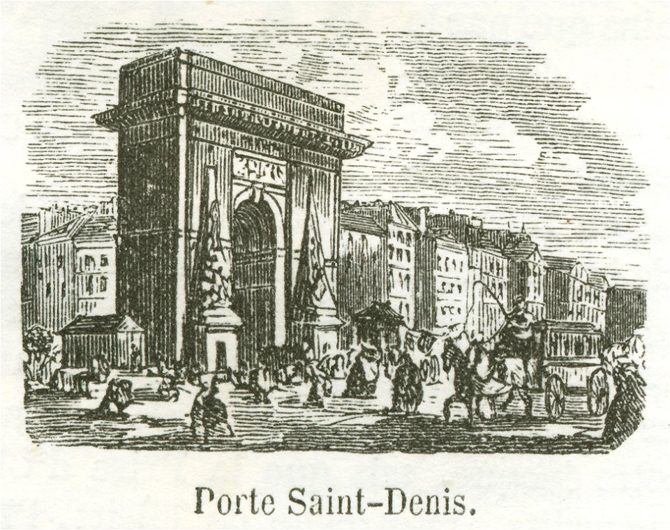 Porte Saint-Denis, 1855