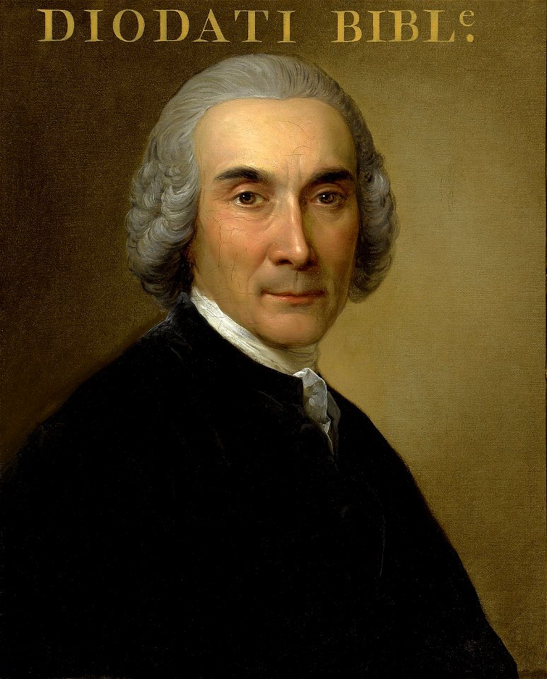 Portrait d'Antoine-Josué Diodati (1728-1790), théologien genevois, bibliothécaire