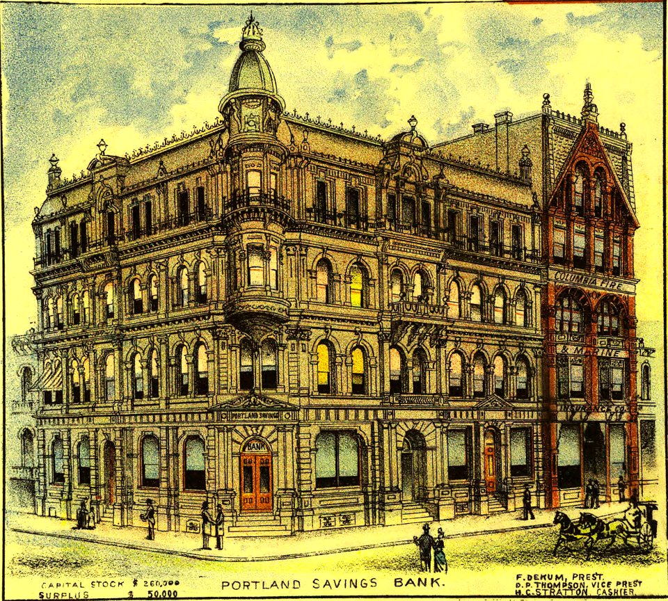 Portland Savings Bank (Clohessy and Strengele, 1890)