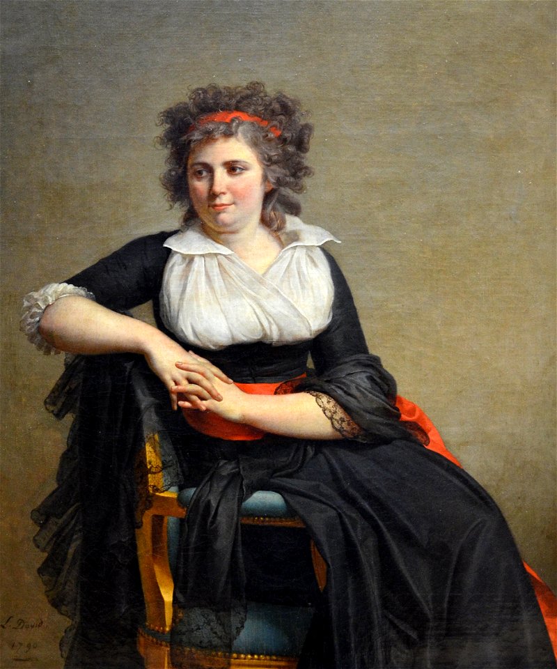 Portrait de la marquise d'Orvilliers, Jacques-Louis David, 1790