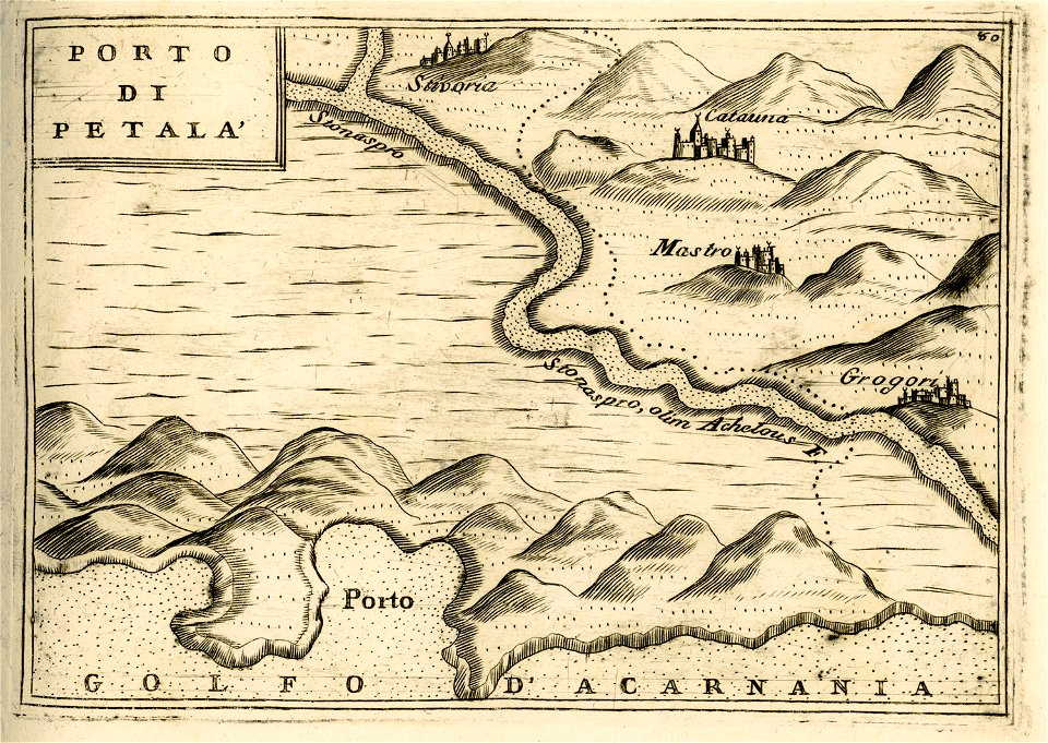 Porto di Petalá - Coronelli Vincenzo - 1688