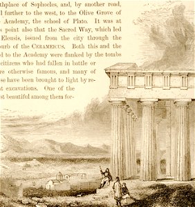 Portico of the Temple of Theseus- from a Sketch by CRCockerell, RA - Wordsworth Christopher - 1882