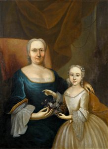Portrait Barbe-Catherine de Goër de Hervé et sa petite-fille Catherine-Thérèse (bgw18 1266)