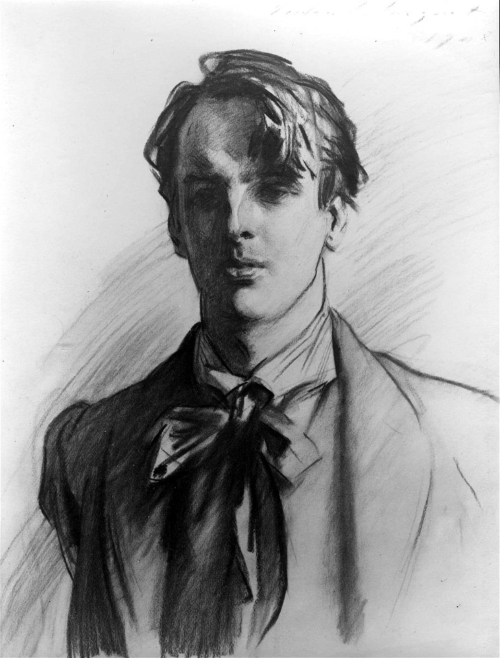 Portrait Drawing Of WB Yeats By JS Sargent - Free Stock Illustrations ...