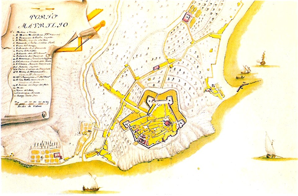 Porto Maurizio-mappa Matteo Vinzoni (1773)