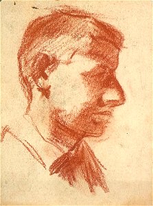Portrait of a Boy in Profile by Theo van Doesburg Centraal Museum AB4271