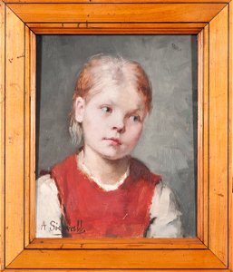 Portrait of a Girl (Amanda Sidvall) - Nationalmuseum - 133153