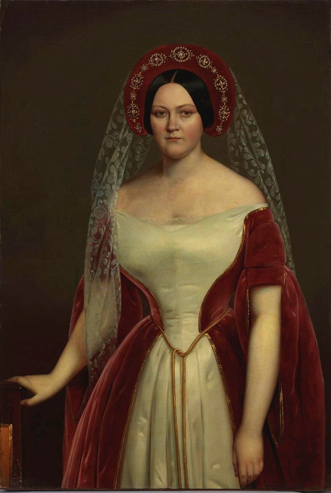 Portrait in female dress of Russia