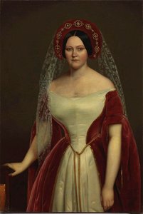 Portrait in female dress of Russia