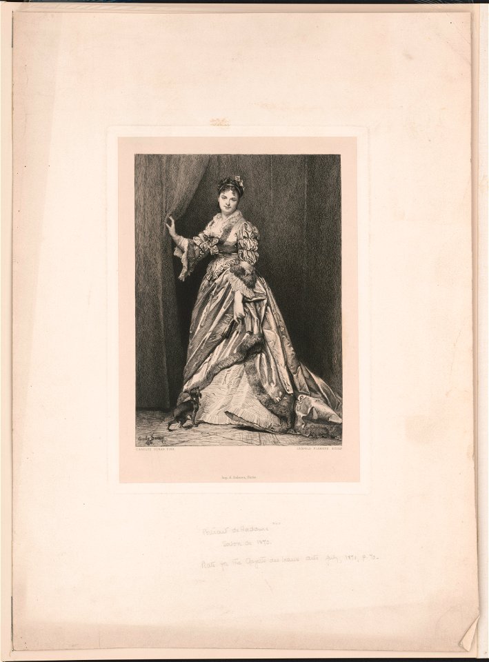 Portrait de madame. Salon de 1870 LCCN2003681741