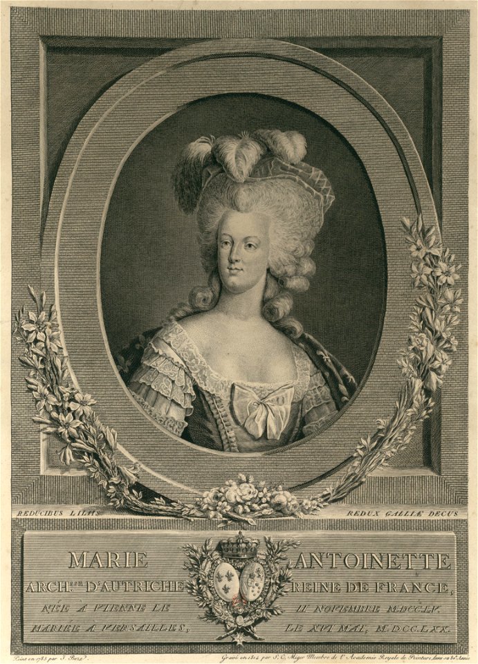Portrait de Marie Antoinette - Miger