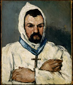 Portrait d'un moine, par Paul Cézanne, MET