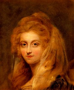 Portrait of a Ladys) by George Romney. Free illustration for personal and commercial use.