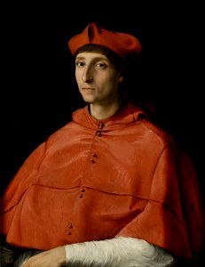 Portrait of a Cardinal (by Raphael) - Prado Museum