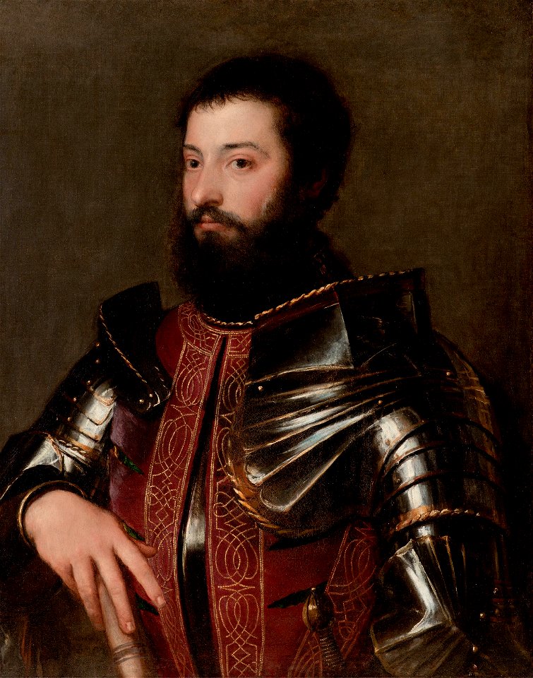 Portrait of a man in armor (Titian)
