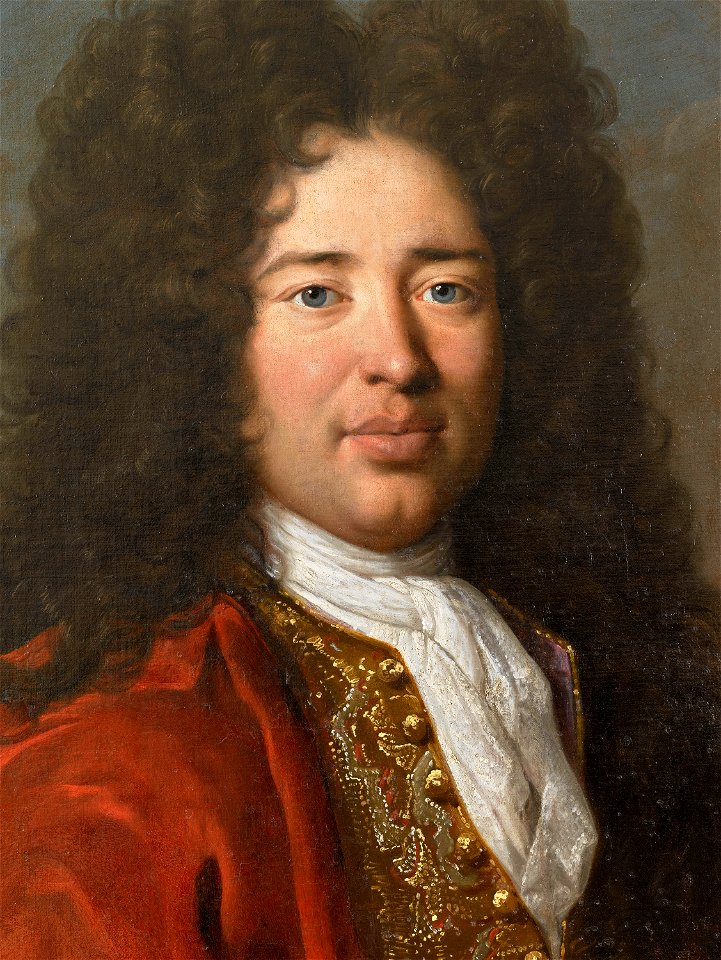 Portrait d'un homme à perruque en costume Régence (détail) (bgw18 1253)