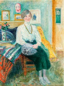 Portrait d’Augusta Boogaerts assise, ca. 1930, James Ensor