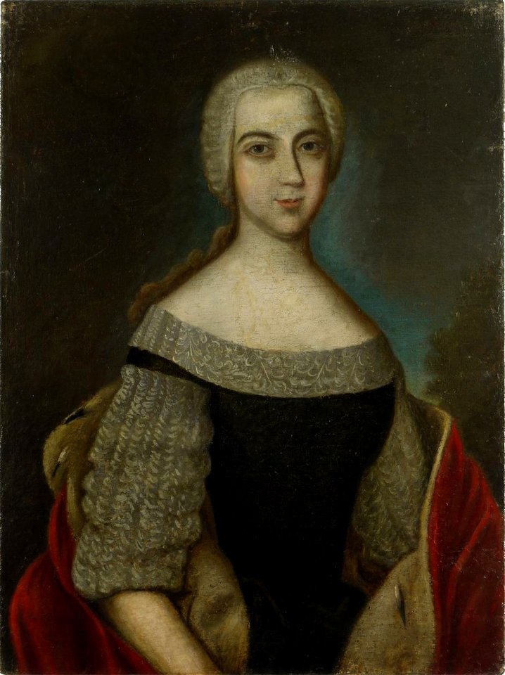 Portrait der Caroline Felicitas Gräfin von Leiningen und Dagsburg-Heidesheim. Free illustration for personal and commercial use.