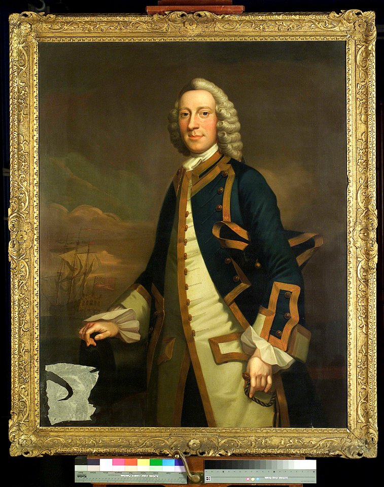 Portrait of a Captain, circa 1750 RMG BHC3109