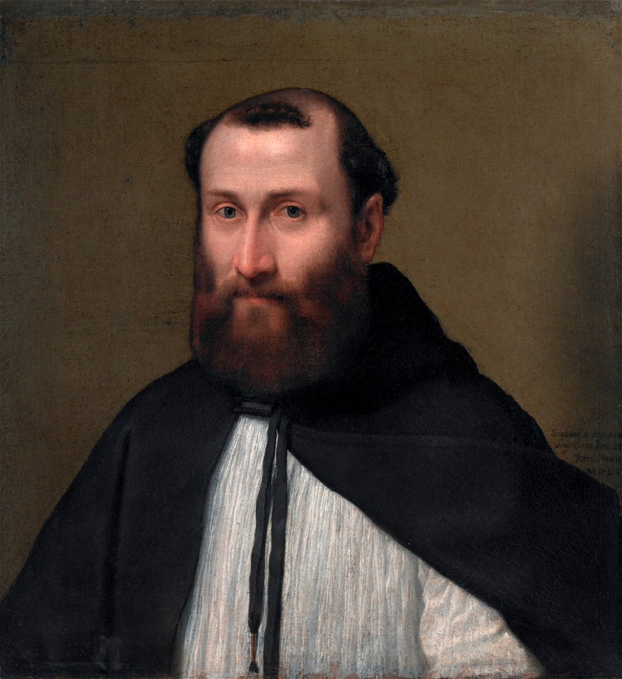 Portrait of a Canon of the Lateran, by Sofonisba Anguissola