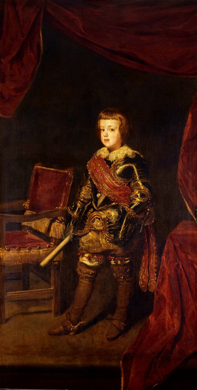 Portrait de l’infant Baltasar Carlos en armure - Juan Bautista Martínez del Mazo - Q24273185