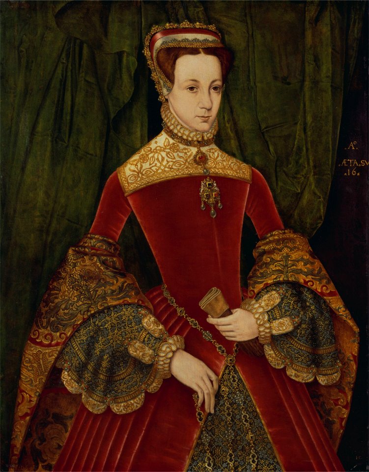 Hans Eworth Portrait of a woman aged 16
