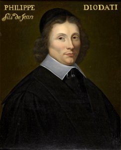 Portrait de Philippe Diodati (1620-1659), théologien genevois, pasteur à Leyde