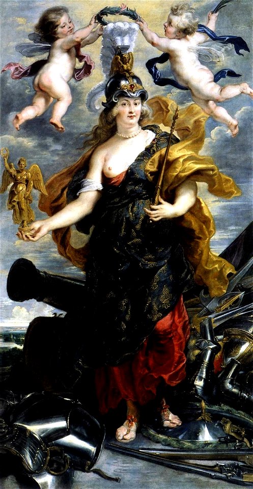 Portrait de Marie de Médicis en reine triomphante ou Portrait de Marie de Médicis en Bellone par Rubens