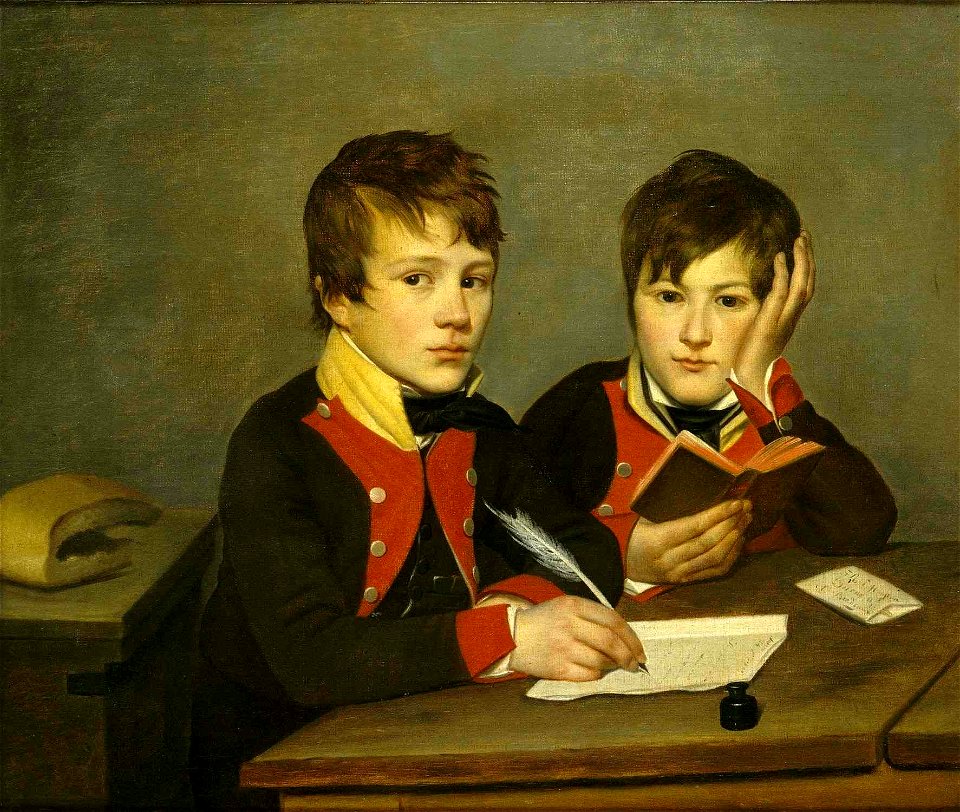 Portrait de Théodore et Edouard Ducos enfants