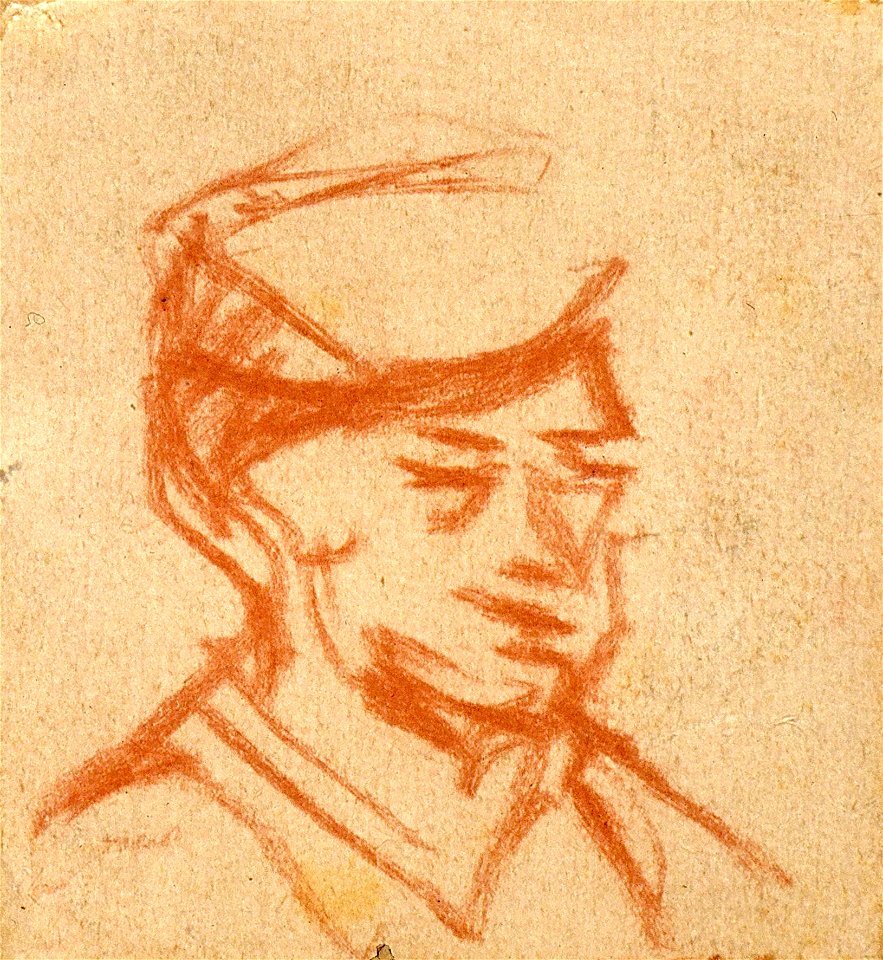 Portrait of a Man with a Cap by Theo van Doesburg Centraal Museum AB4324