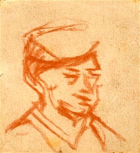 Portrait of a Man with a Cap by Theo van Doesburg Centraal Museum AB4324