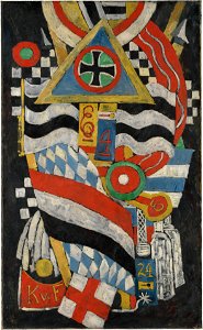 Portrait of a German Officer, Marsden Hartley. Free illustration for personal and commercial use.