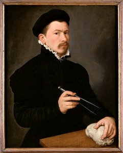 Portrait of a Sculptor, possibly Johan Gregor van der Schardt (Nicolas de Neufchatel) - Nationalmuseum - 17350