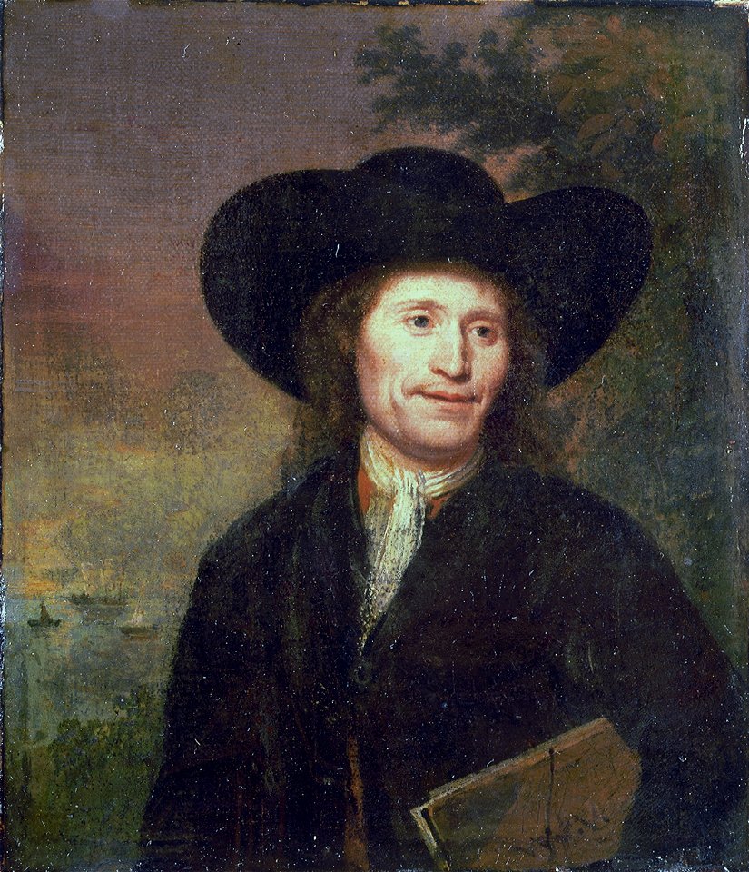 Portrait of a gentleman, circa 1670, formerly thought to be Willem van de Velde the Elder RMG BHC3067