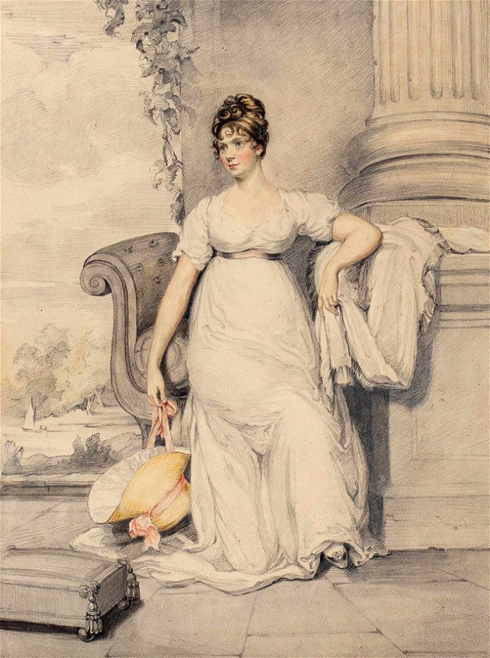 Portrait of a Lady - Henry Edridge - circa 1805 - ref Edridge-K07729