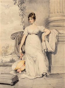 Portrait of a Lady - Henry Edridge - circa 1805 - ref Edridge-K07729. Free illustration for personal and commercial use.