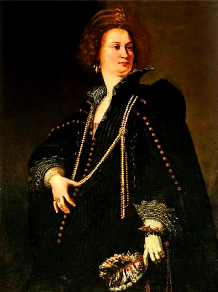 Portrait of a Lady with a Fan by Artemisia Gentileschi ca. 1620-1625