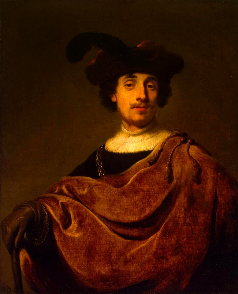Portrait of a Young Man in a Fancy Dress