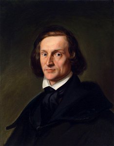 Portrait Franz Liszts in jungen Jahren 19Jh