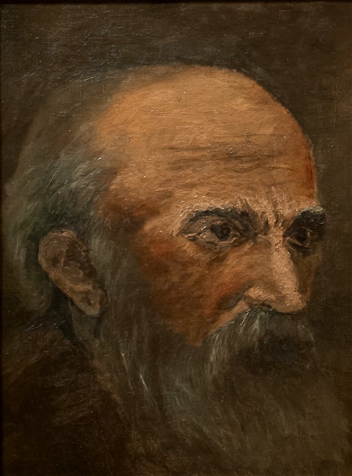 Portrait of a man - painting by László Mednyánszky-3