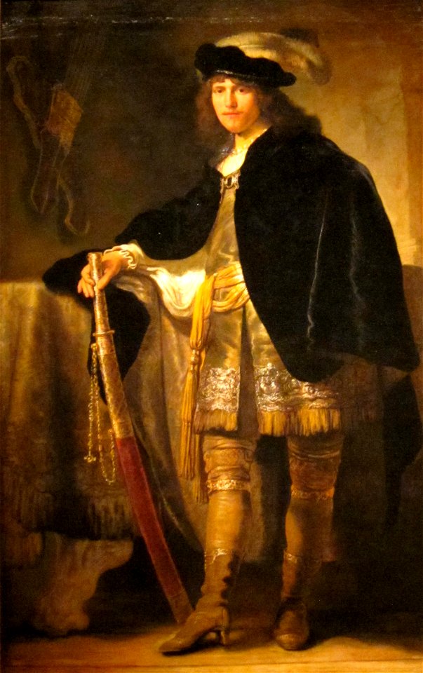Portrait of a Young Man with a Sword by Ferdinand Bol