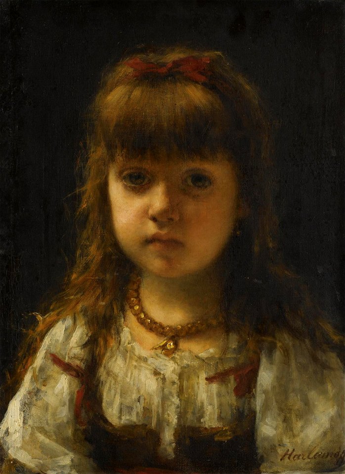 Portrait of a girl - Harlamov 001