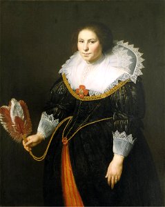 Portrait of a Lady by Paulus Moreelse Mauritshuis 655
