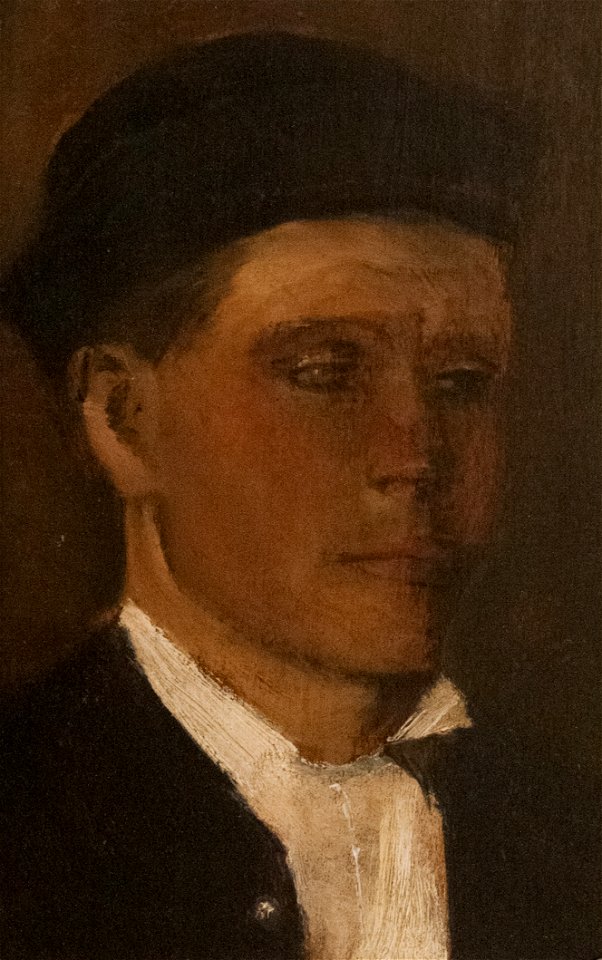Portrait of a man - painting by László Mednyánszky