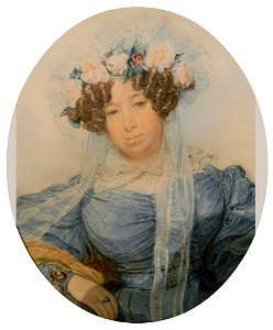 Portrait female by Brullov