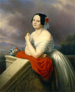Portrait of a Young Woman by Carl von Steuben