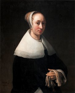 Portrait of a woman, by Willem Drost. Free illustration for personal and commercial use.