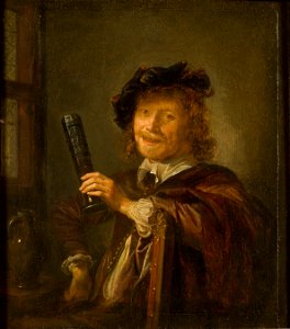 Portrait of a Man, possibly a Self-portrait (Gerrit Dou) - Nationalmuseum - 17397
