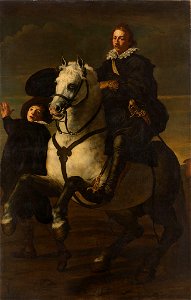 Portrait of a Man on Horseback Spanish School Rijksmuseum Amsterdam SK-C-311. Free illustration for personal and commercial use.