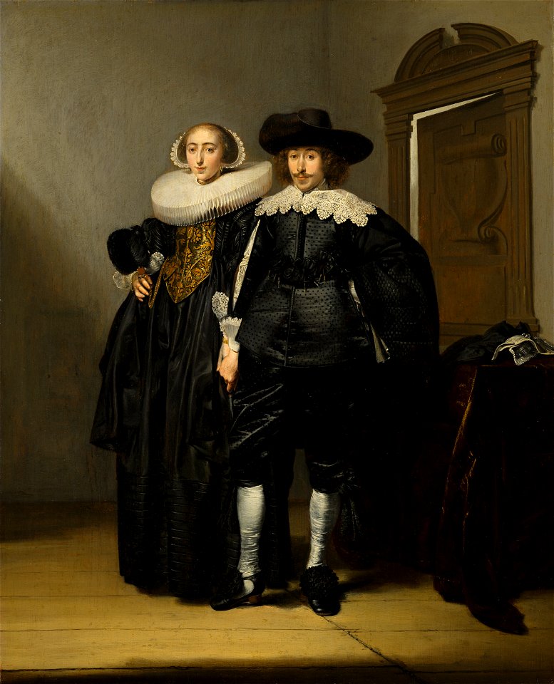 Portrait of a Married Couple by Pieter Codde Mauritshuis 857